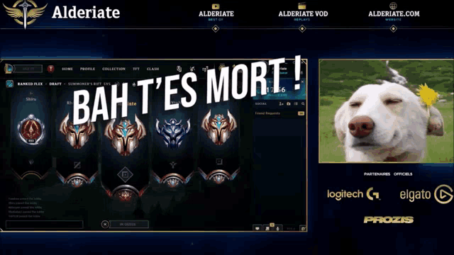 a screenshot of a video game with the words il est mort