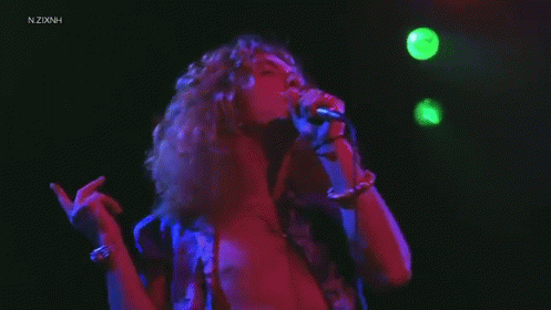Led Zeppelin- Black Dog 1973 Ny GIF - Led Zeppelin Black Dog Hair Flip GIFs