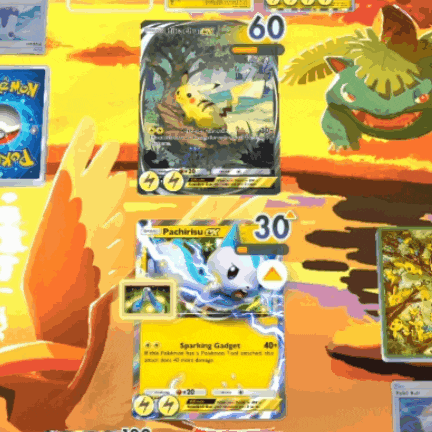 a pokemon card with a pikachu on it