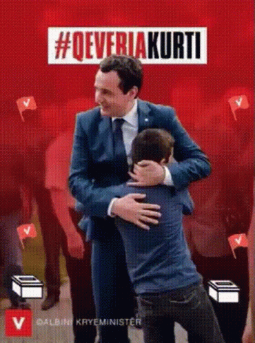 Albin Kurti Qeveria Kurty GIF - Albin Kurti Qeveria Kurty Hugs GIFs