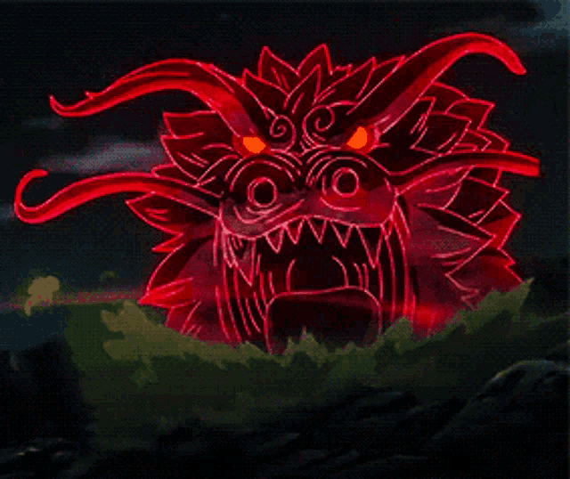 a cartoon drawing of a monster with a large mouth and teeth