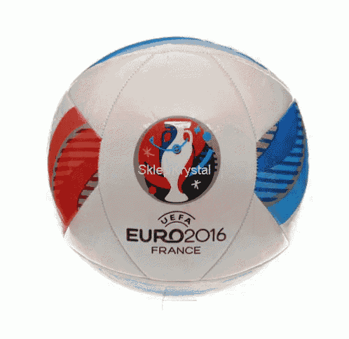 a uefa euro 2016 france soccer ball with a red white and blue design