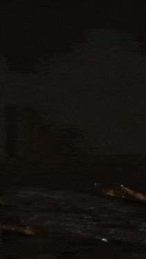 a close up of a fire in the dark