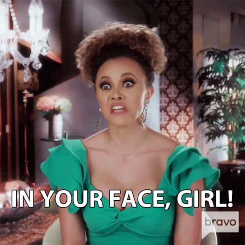 In Your Face Girl Ashley Darby GIF - In Your Face Girl Ashley Darby Real Housewives Of Potomac GIFs