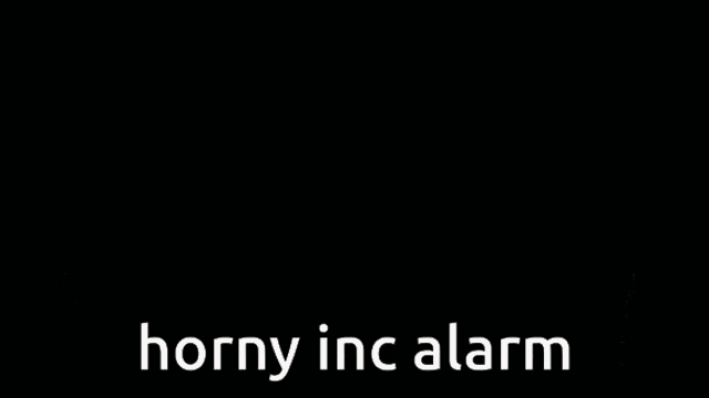 a picture of an octopus with the words horny inc alarm written below it