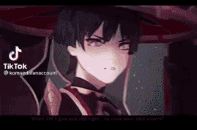 a tiktok video of a boy with a hat and a sword .