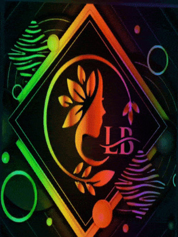 a blurred image of a rainbow colored background with a few letters visible