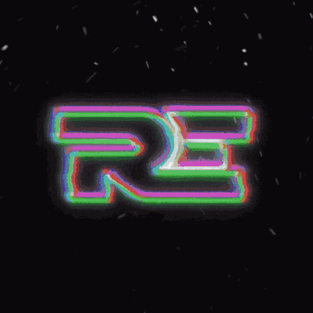 a black background with a rainbow of colors and the letter z on it