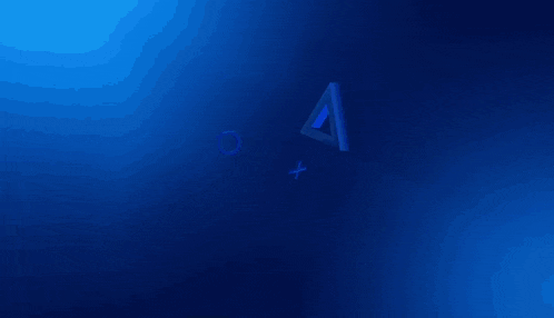 a virtual reality headset with a blue light on the bottom