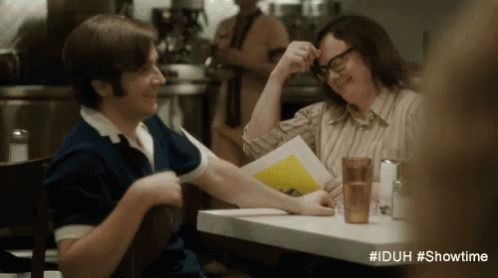 Dinner Laugh GIF - Iduh Showtime Im Dying Up Here GIFs