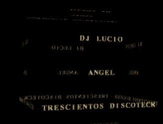 a black background with dj lucio written in gold