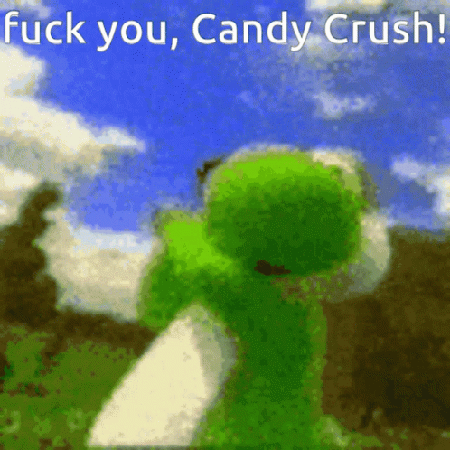 Candy Crush Yoshi GIF - Candy Crush Yoshi Hammer GIFs