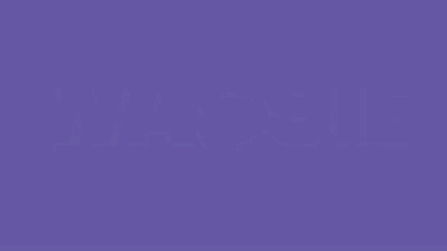 a purple background with the word wassie and a purple hamster