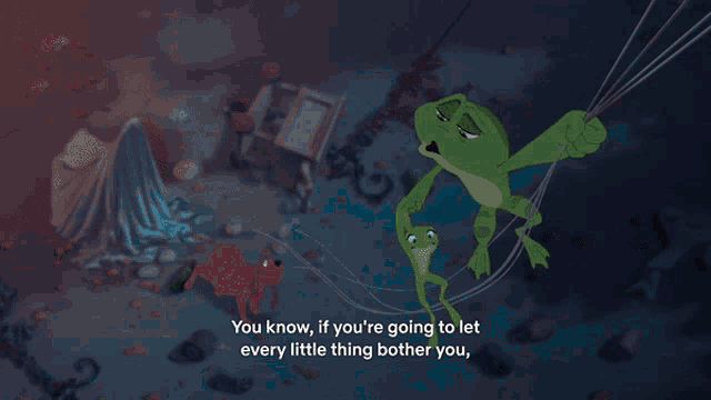 a cartoon character says it 's going to be a long night