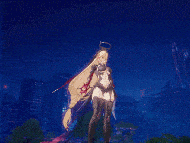 a woman in a futuristic costume is flying through the air