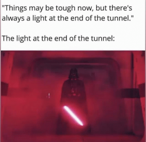 Star Wars Darth Vader GIF - Star Wars Darth Vader Light At The End Of The Tunnel GIFs