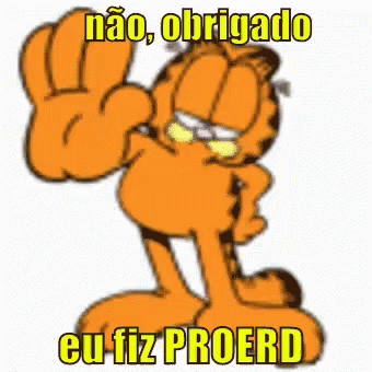 Garfield Nãoobrigado Eufizproed GIF - Garfield No Thank You I Did Proed GIFs
