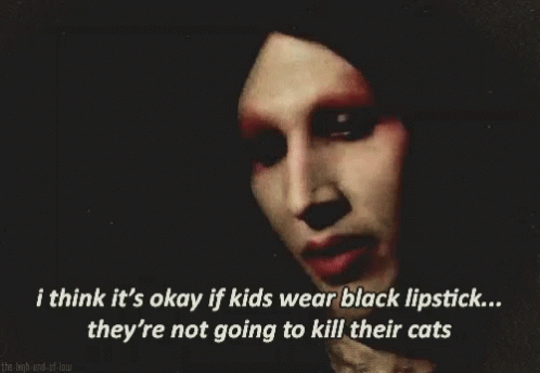 Marilyn Manson Black GIF - Marilyn Manson Black Lipstick GIFs