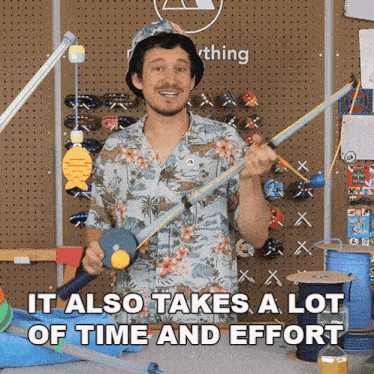 It Also Takes A Lot Of Time And Effort Devin Montes GIF - It Also Takes A Lot Of Time And Effort Devin Montes Make Anything GIFs