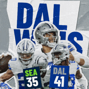 Dallas Cowboys (41) Vs. Seattle Seahawks (35) Post Game GIF - Nfl National Football League Football League GIFs