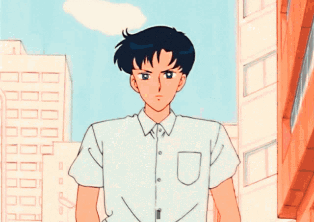 a boy and a girl are standing next to each other in a cartoon