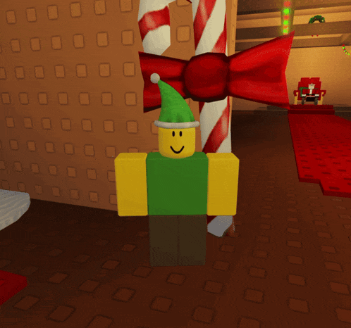 a roblox character wearing a green hat and a green shirt