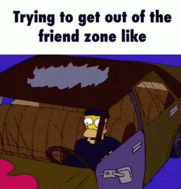 The Simpsons Homer Simpson GIF - The Simpsons Homer Simpson Trying To Get Out Of The Friend Zone GIFs