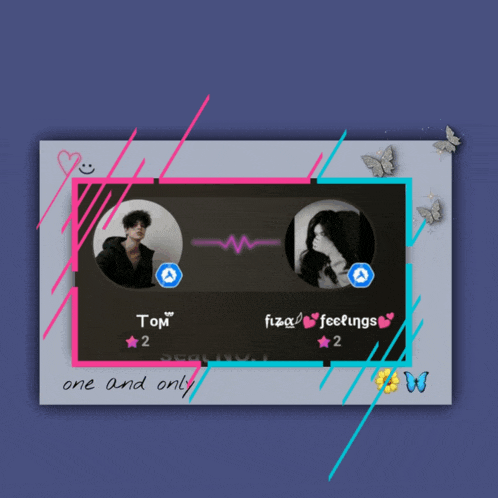 a picture of a boy and a girl with the words tom and fiza feelings
