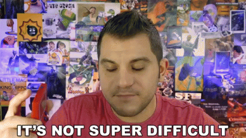 Rerez Not Difficult GIF - Rerez Not Difficult Its Not Super Difficult GIFs