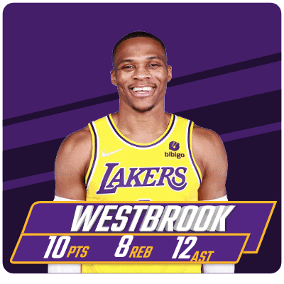 a picture of a basketball player with the name westbrook