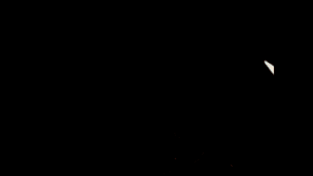 a black background with a few different colored squares