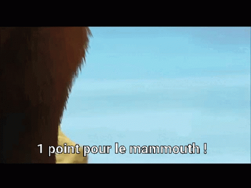 1point Pour Le Mammouth Mammouth GIF - 1point Pour Le Mammouth Mammouth Un Point GIFs