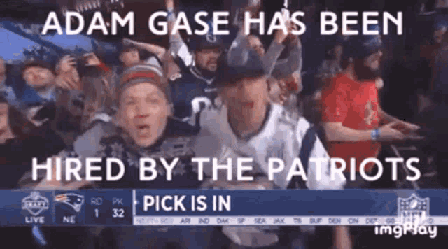 adam gase has been hired by the patriots and his pick is in