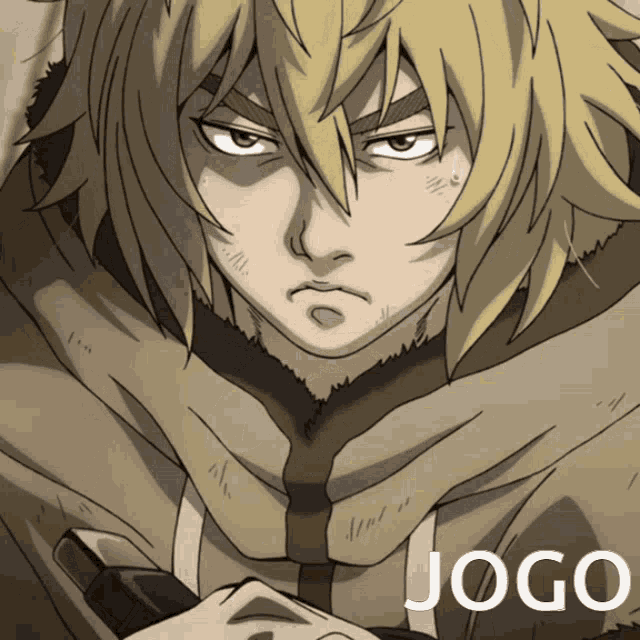 a drawing of a man with the word jogo in the corner