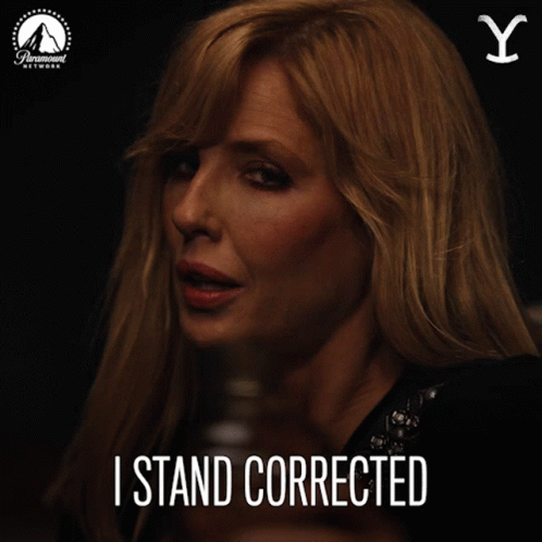 I Stand Corrected Beth Dutton GIF - I Stand Corrected Beth Dutton Kelly Reilly GIFs