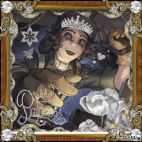 a picture of a man wearing a crown and holding an umbrella with the word princess written on the bottom