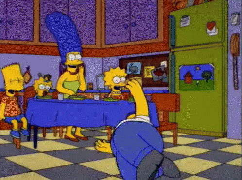 Homer Break-dancing - The Simpsons GIF - The Simpsons Homer Maggie GIFs