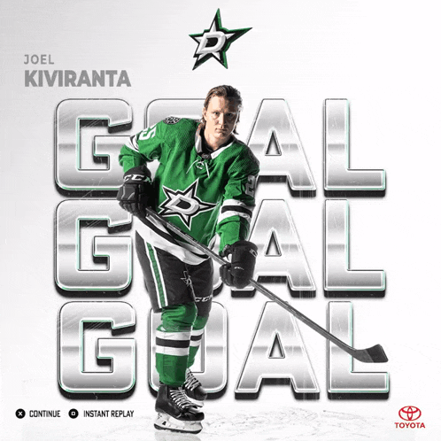 Joel Kiviranta Stars Goal GIF - Joel Kiviranta Stars Goal Txh23 GIFs
