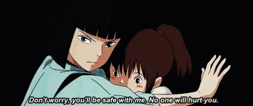 You'Ll Be Safe With Me. GIF - Be Safe Protective Ghibli GIFs