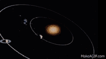 a computer generated image of the planets of the solar system
