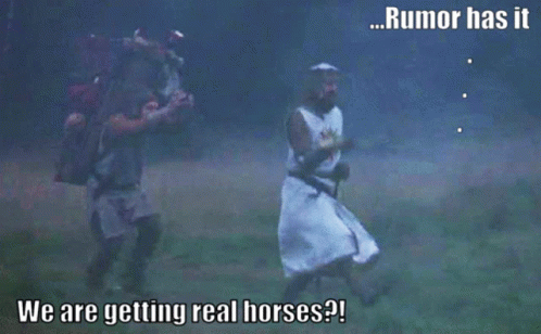 Rumor Has It Real Horses GIF - Rumor Has It Real Horses Hooves Man GIFs