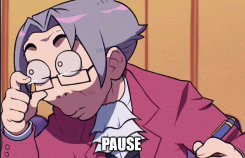 Ace Attorney Sus GIF - Ace Attorney Sus Pause GIFs