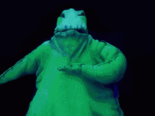 a glow in the dark image of a skeleton with glowing eyes