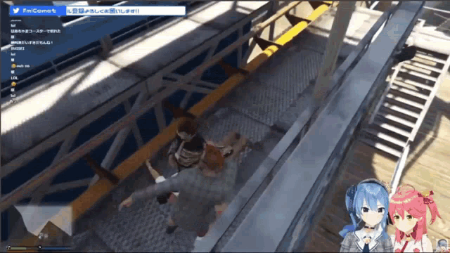 a screen shot of a video game with a twitter icon in the upper left corner