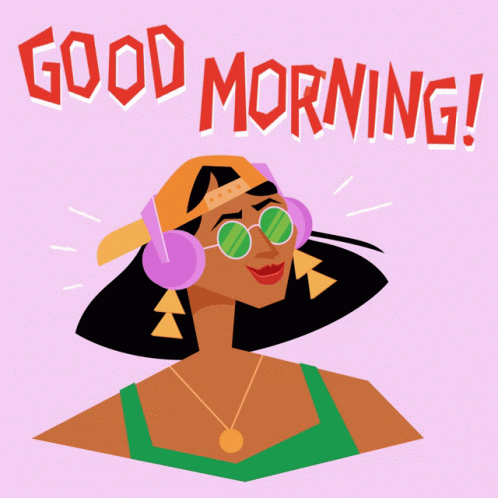 Good Morning Headphones GIF - Good Morning Headphones Latinx GIFs