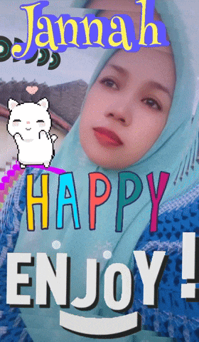 a picture of a girl with the name jannah written on it