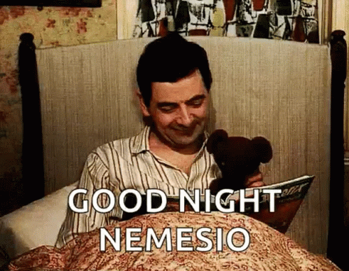 Mr Bean Good Night Nemesio GIF - Mr Bean Good Night Nemesio Reading GIFs