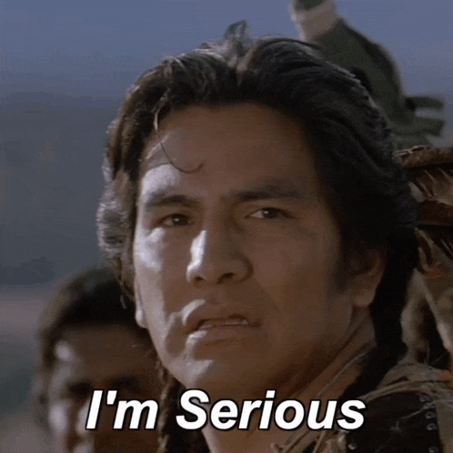 a man says " i 'm serious " while looking at the camera