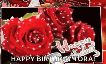 Happy Birthday Roses GIF - Happy Birthday Birthday Roses GIFs