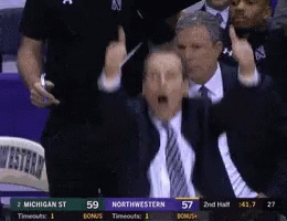 Northwestern Shocked GIF - Northwestern Shocked Thumbs Up GIFs